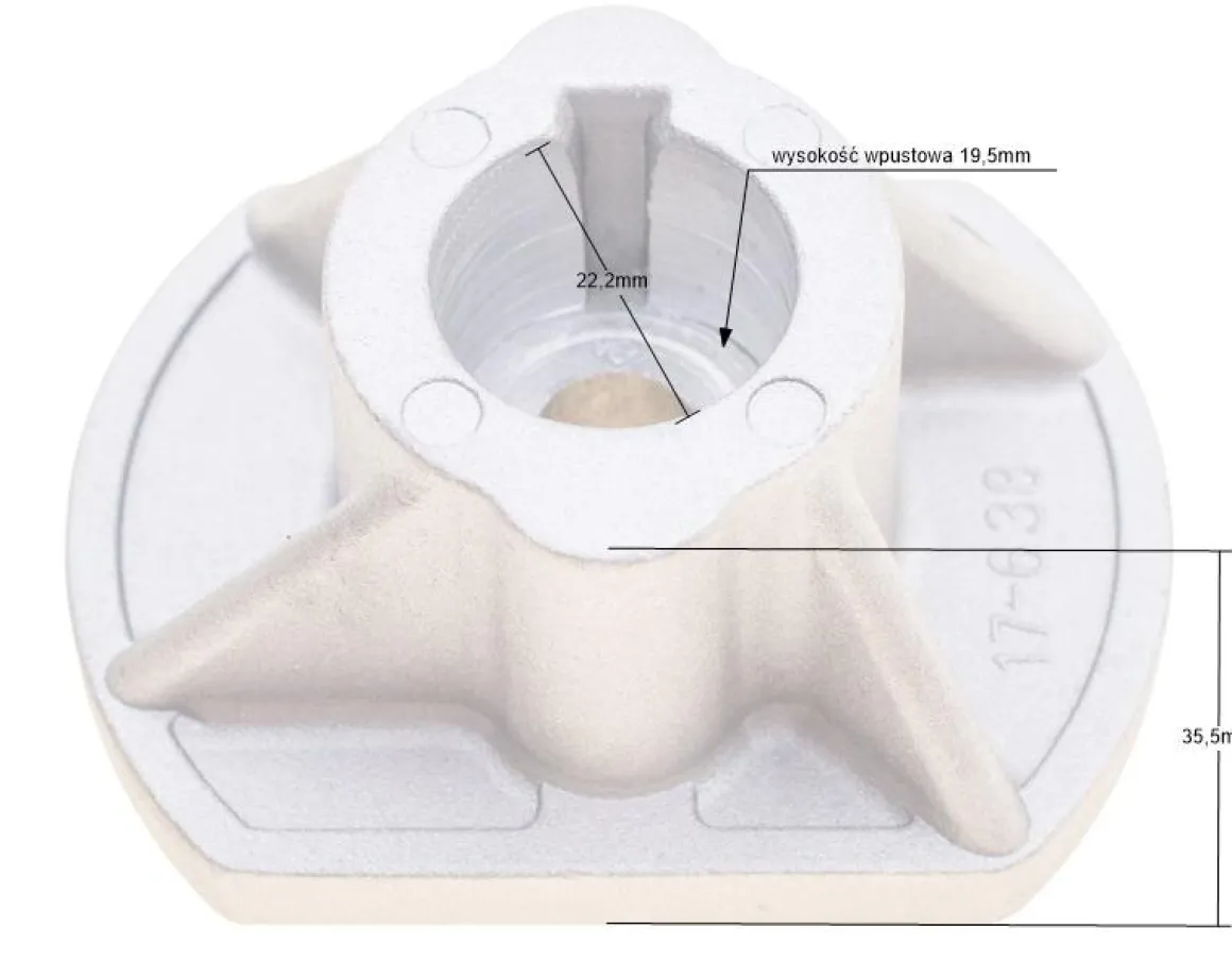 Adapter kosiarki Castel Garden Tornado 17-638