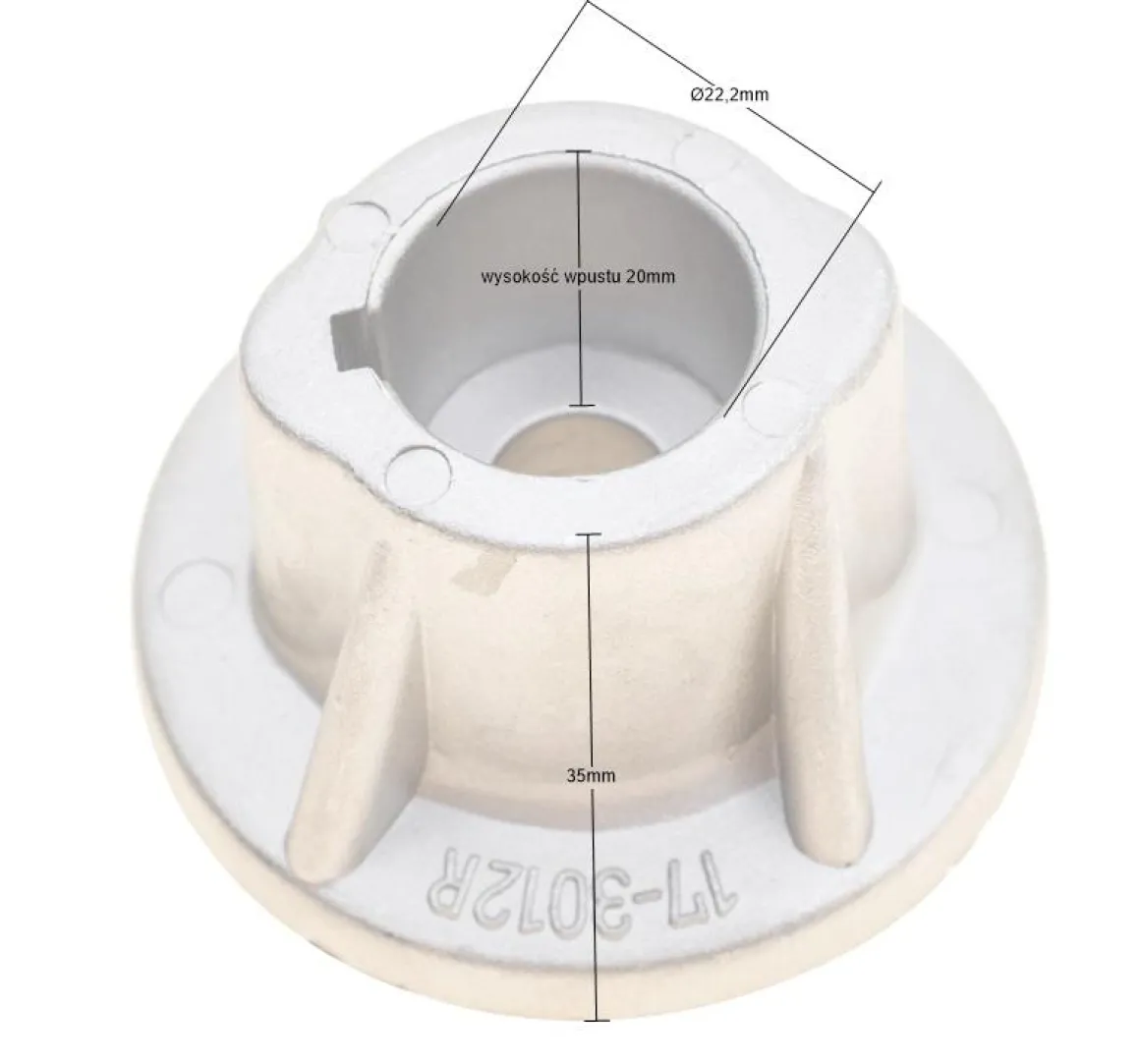 Adapter kosiarki Castel Garden 22.2mm 17-639