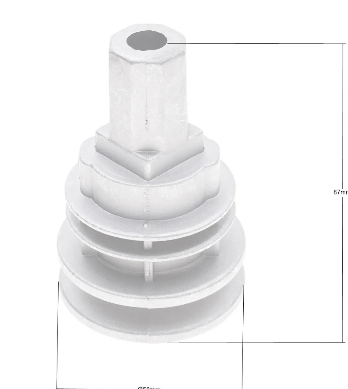 Adapter kosiarki Castel Garden T434 T484 484TR 484TRE 25.4mm RO50418