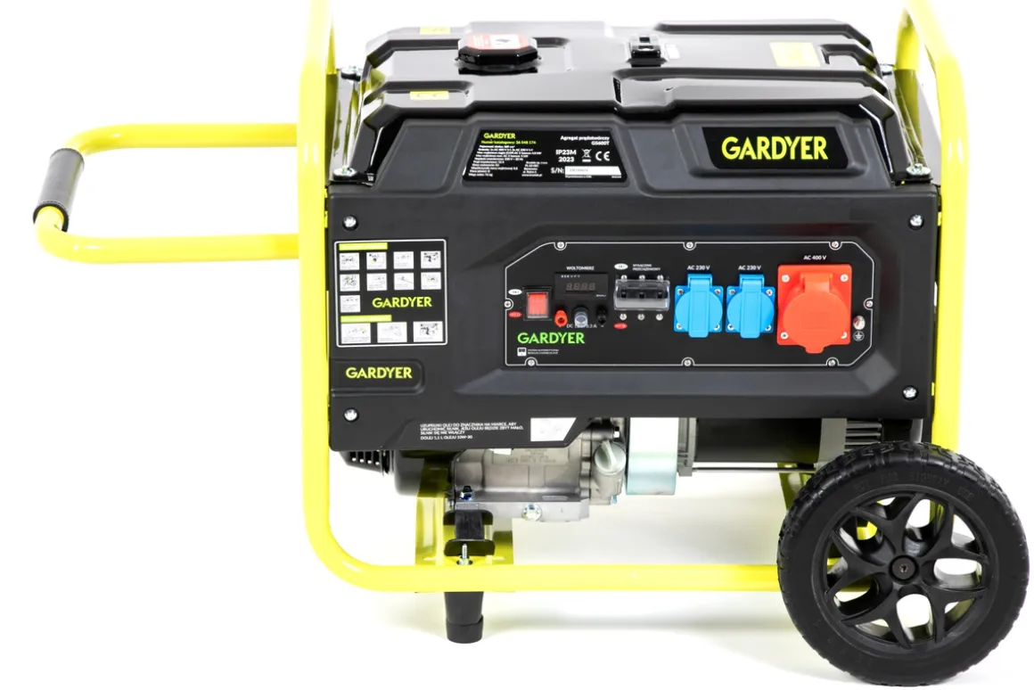 AGREGAT PRĄDOTWÓRCZY GENERATOR PRĄDU TRÓJFAZOWY GARDYER G5600T 5 KW- OFICJALNY DYSTRYBUTOR - AUTORYZOWANY DEALER GARDYER