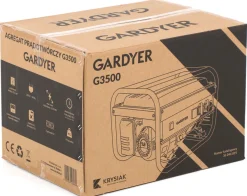 AGREGAT PRĄDOTWÓRCZY GENERATOR PRĄDU JEDNOFAZOWY GARDYER G3500 3.1 kW - OFICJALNY DYSTRYBUTOR - AUTORYZOWANY DEALER GARDYER