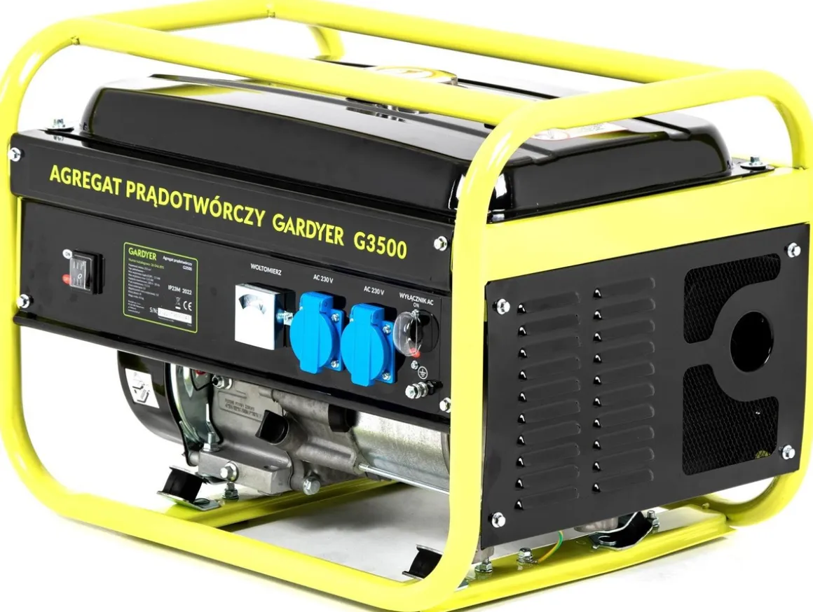 AGREGAT PRĄDOTWÓRCZY GENERATOR PRĄDU JEDNOFAZOWY GARDYER G3500 3.1 kW - OFICJALNY DYSTRYBUTOR - AUTORYZOWANY DEALER GARDYER