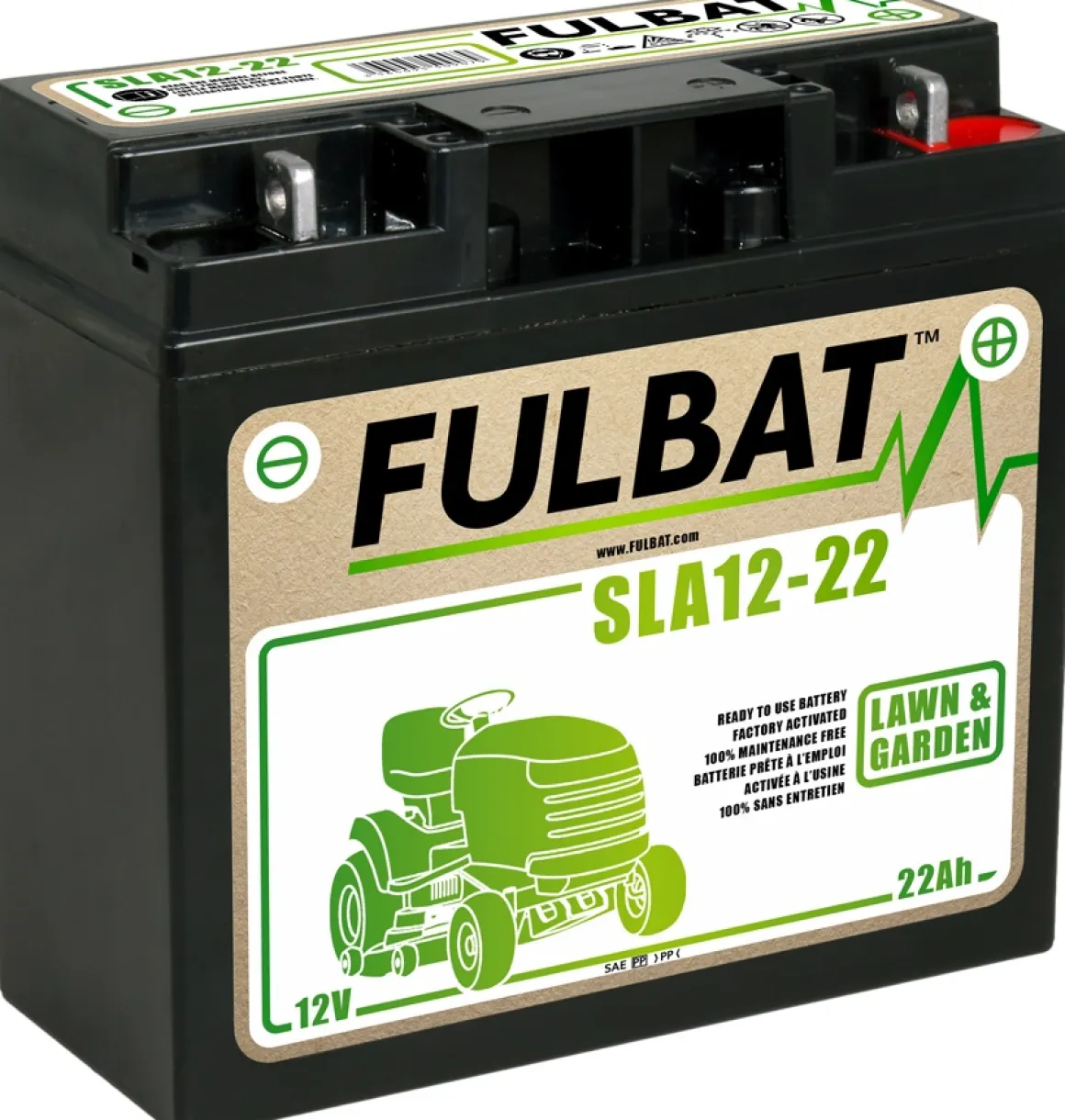 AKUMULATOR BATERIA DO TRAKTORKA FULBAT 22Ah FULBAT SLA12-22 /182x77x168/ +prawy bezobsługowy 550907 - OFICJALNY DYSTRYBUTOR - AUTORYZOWANY DEALER CEDRUS