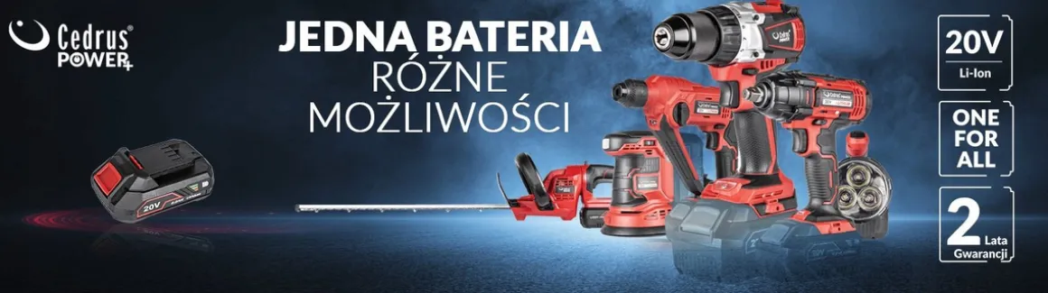 CEDRUS BATERIA AKUMULATOR CEDRUS 4 AH Li-Ion 20V - OFICJALNY DYSTRYBUTOR - AUTORYZOWANY DEALER CEDRUS