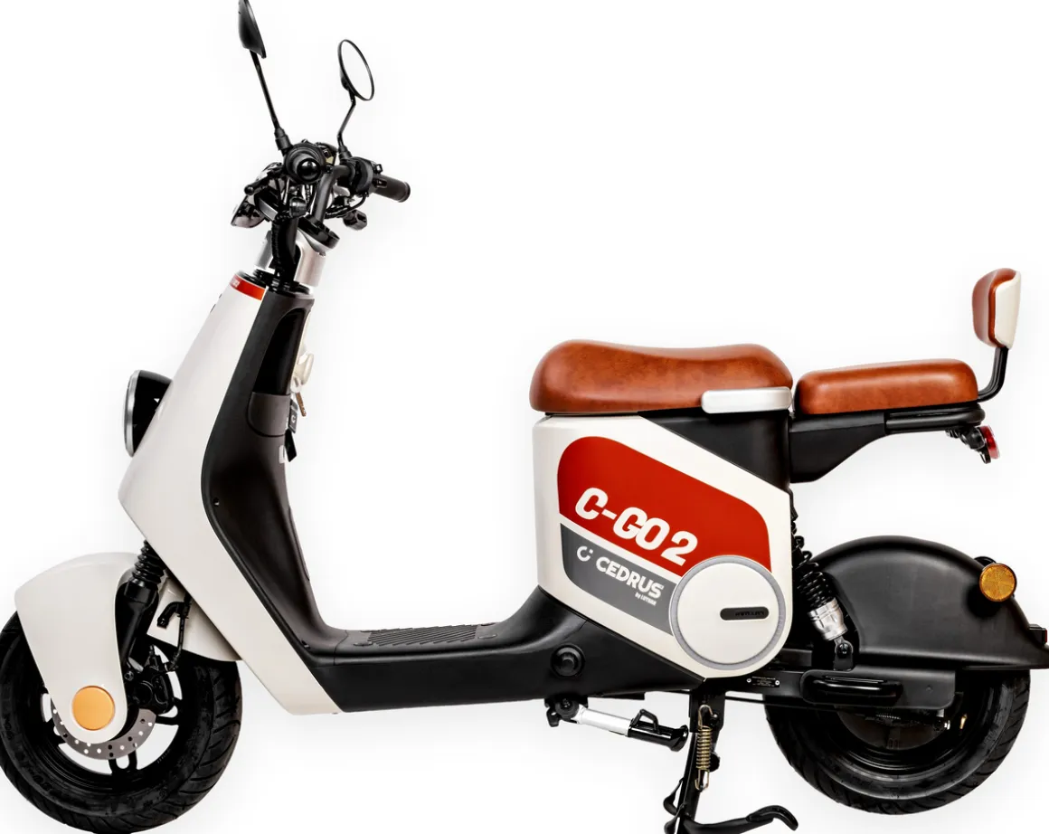 Cedrus by Luyuan C-GO-2W-ZQQ2 skuter elektryczny e-skuter motor akumulatorowy biały
