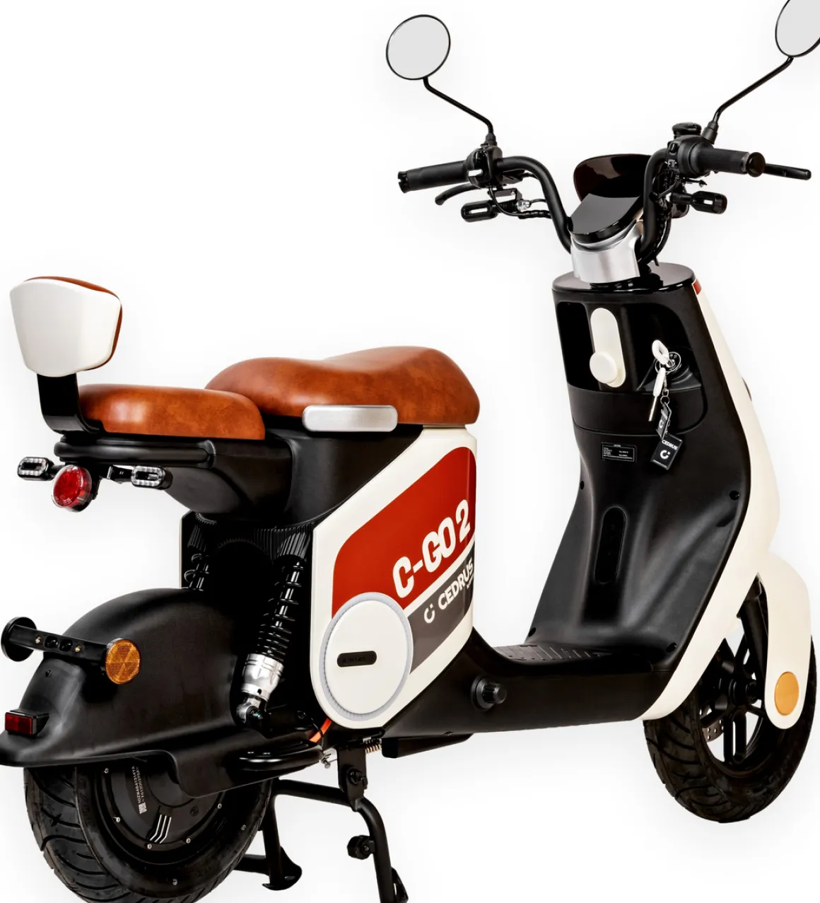 Cedrus by Luyuan C-GO-2W-ZQQ2 skuter elektryczny e-skuter motor akumulatorowy biały