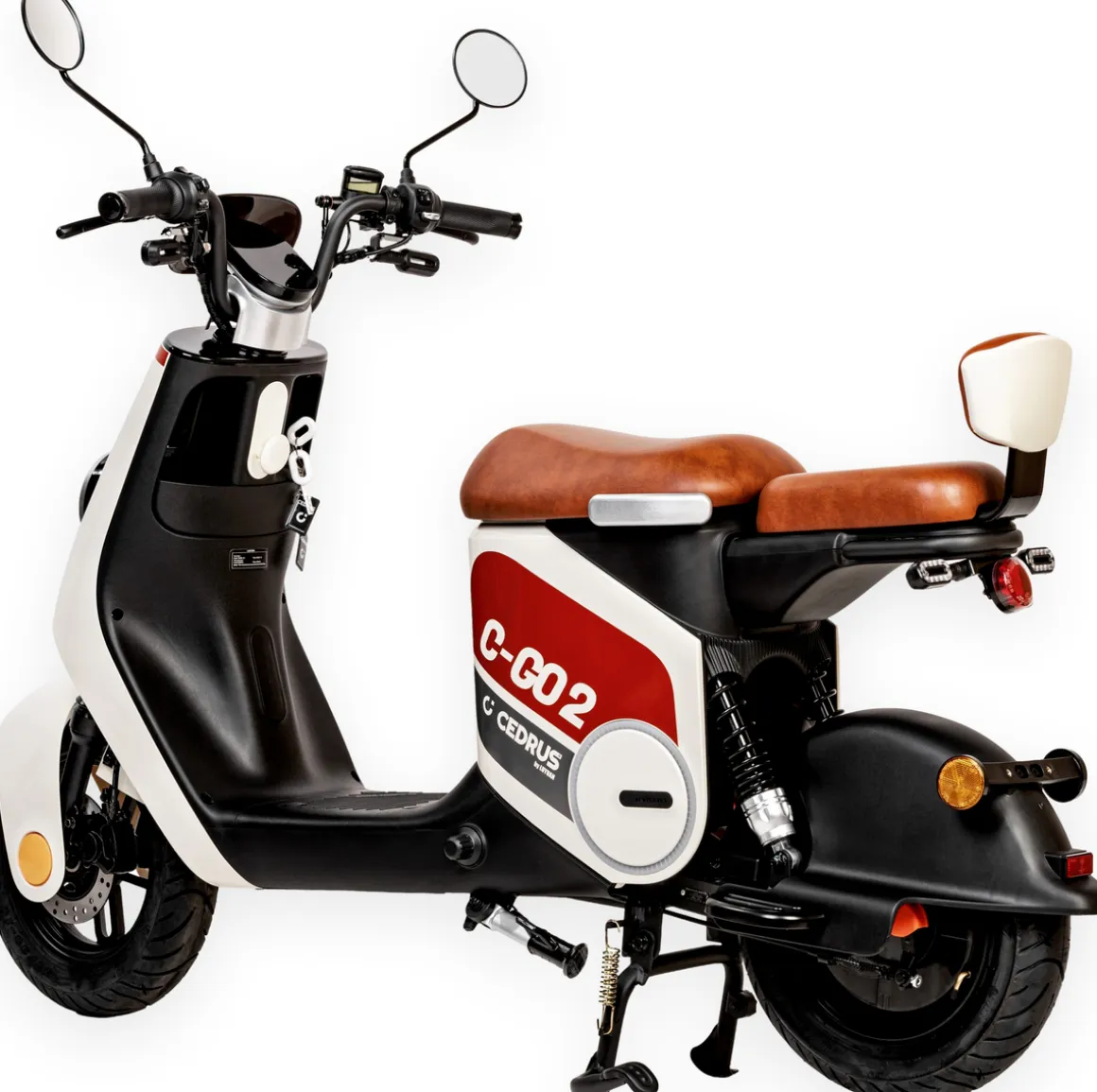 Cedrus by Luyuan C-GO-2W-ZQQ2 skuter elektryczny e-skuter motor akumulatorowy biały