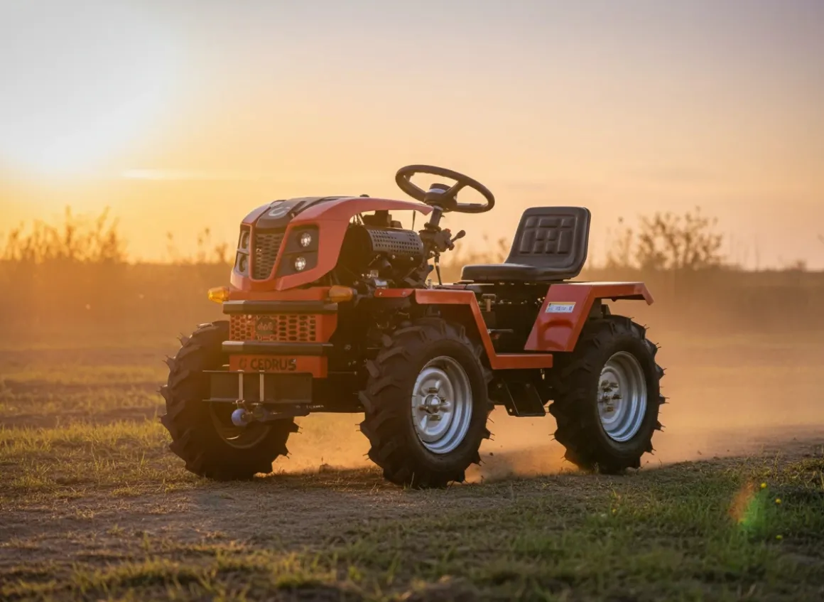 CEDRUS C-TUR 18D 4x4 TRAKTOR TRAKTOREK MINI ROLNICZY SPALINOWY WIELOFUNKCYJNY DIESEL KAMA 195FE 18KM 4x4 - OFICJALNY DYSTRYBUTOR - AUTORYZOWANY DEALER CEDRUS