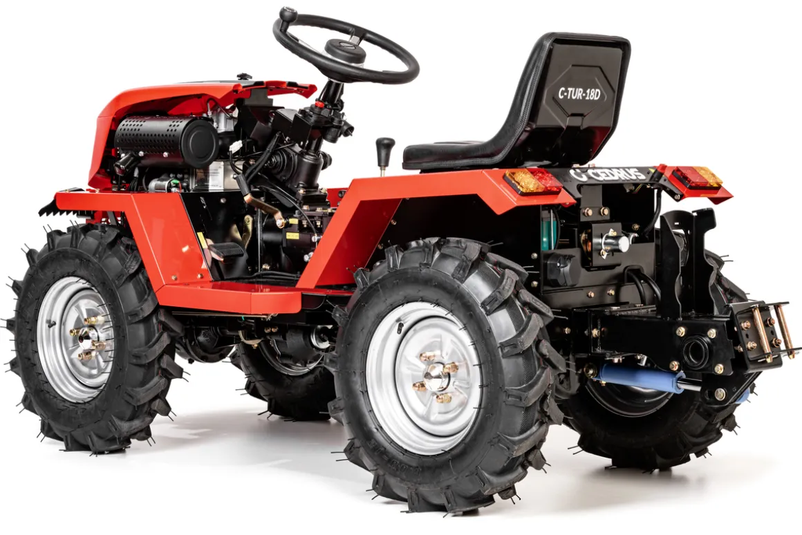 CEDRUS C-TUR 18D 4x4 TRAKTOR TRAKTOREK MINI ROLNICZY SPALINOWY WIELOFUNKCYJNY DIESEL KAMA 195FE 18KM 4x4 - OFICJALNY DYSTRYBUTOR - AUTORYZOWANY DEALER CEDRUS