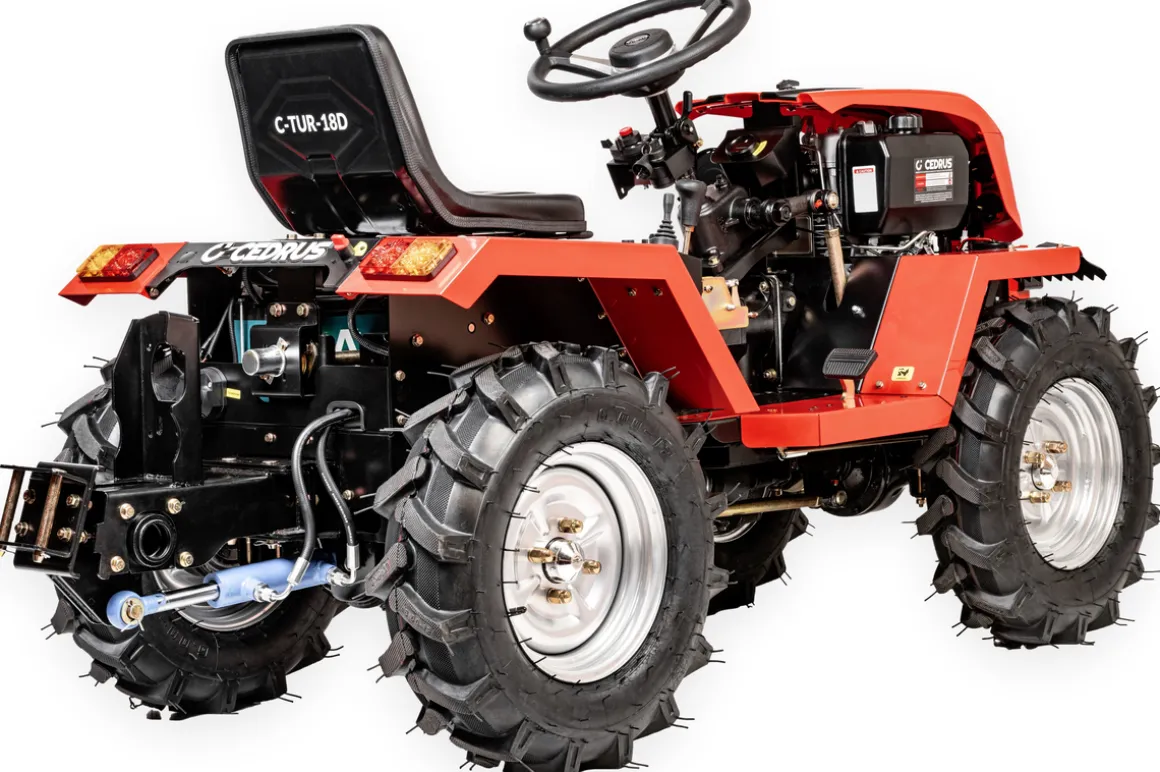 CEDRUS C-TUR 18D 4x4 TRAKTOR TRAKTOREK MINI ROLNICZY SPALINOWY WIELOFUNKCYJNY DIESEL KAMA 195FE 18KM 4x4 - OFICJALNY DYSTRYBUTOR - AUTORYZOWANY DEALER CEDRUS