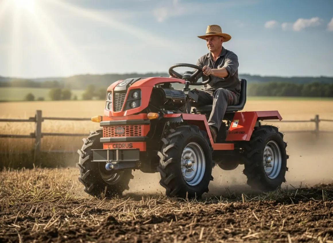 CEDRUS C-TUR 18D 4x4 TRAKTOR TRAKTOREK MINI ROLNICZY SPALINOWY WIELOFUNKCYJNY DIESEL KAMA 195FE 18KM 4x4 - OFICJALNY DYSTRYBUTOR - AUTORYZOWANY DEALER CEDRUS