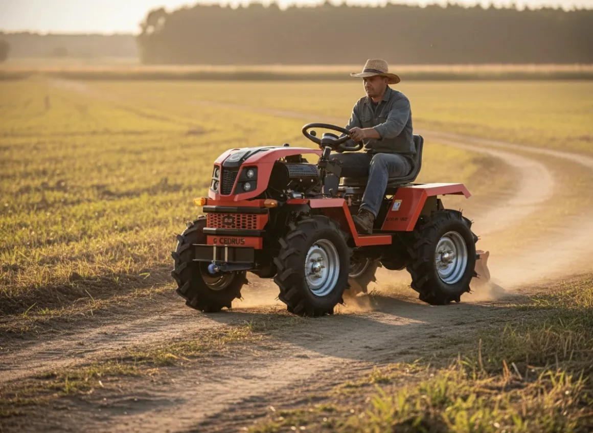 CEDRUS C-TUR 18D 4x4 TRAKTOR TRAKTOREK MINI ROLNICZY SPALINOWY WIELOFUNKCYJNY DIESEL KAMA 195FE 18KM 4x4 - OFICJALNY DYSTRYBUTOR - AUTORYZOWANY DEALER CEDRUS