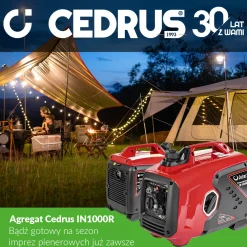 CEDRUS IN1000R AGREGAT GENERATOR INWERTOROWY PRĄDOTWÓRCZY INWERTEROWY WALIZKOWY 230V 1000W EWIMAX - OFICJALNY DYSTRYBUTOR - AUTORYZOWANY DEALER CEDRUS