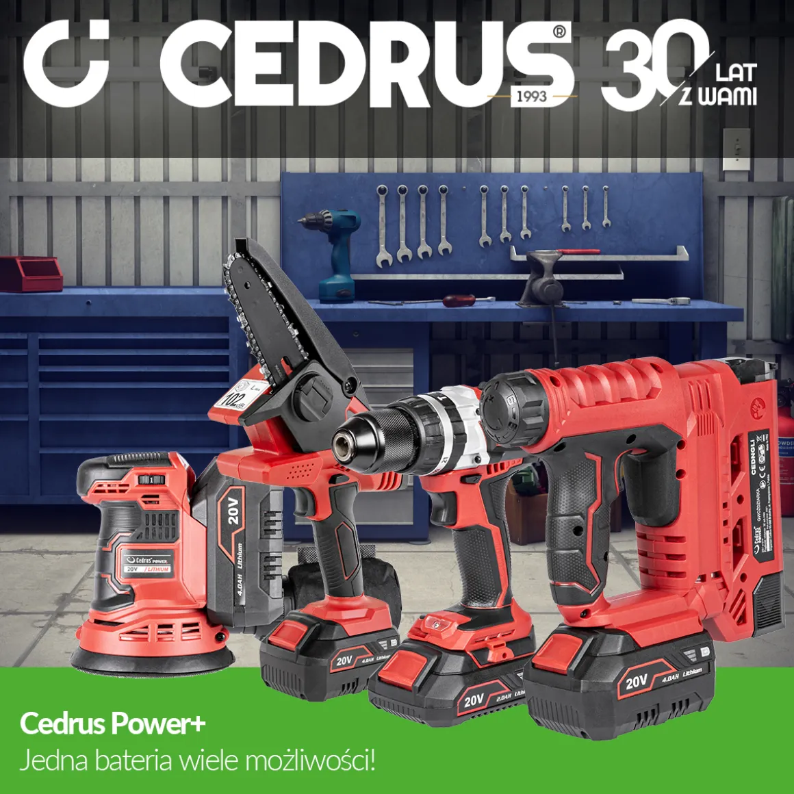 CEDRUS IW250Li KLUCZ UDAROWY AKUMULATOROWY 250Nm 20V POWER+ OFICJALNY DYSTRYBUTOR - AUTORYZOWANY DEALER CEDRUS