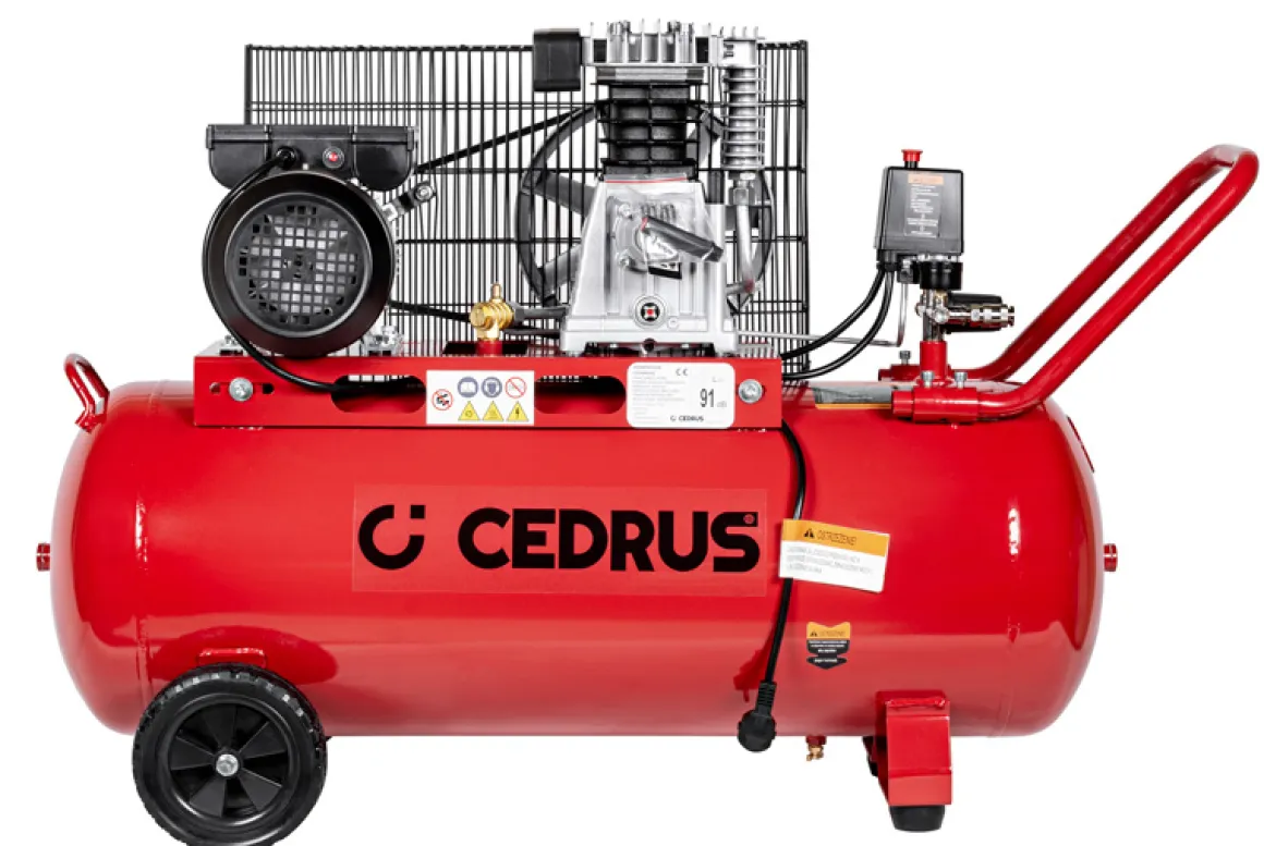 CEDRUS KM100 SPRĘŻARKA TŁOKOWA KOMPRESOR TŁOKOWY OLEJOWY 100L - EWIMAX - OFICJALNY DYSTRYBUTOR - AUTORYZOWANY DEALER CEDRUS