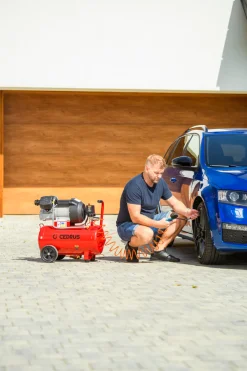CEDRUS KM50-2T SPRĘŻARKA TŁOKOWA KOMPRESOR TŁOKOWY OLEJOWY 50L - EWIMAX - OFICJALNY DYSTRYBUTOR - AUTORYZOWANY DEALER CEDRUS