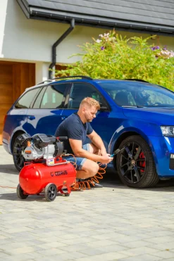 CEDRUS KM50-2T SPRĘŻARKA TŁOKOWA KOMPRESOR TŁOKOWY OLEJOWY 50L - EWIMAX - OFICJALNY DYSTRYBUTOR - AUTORYZOWANY DEALER CEDRUS