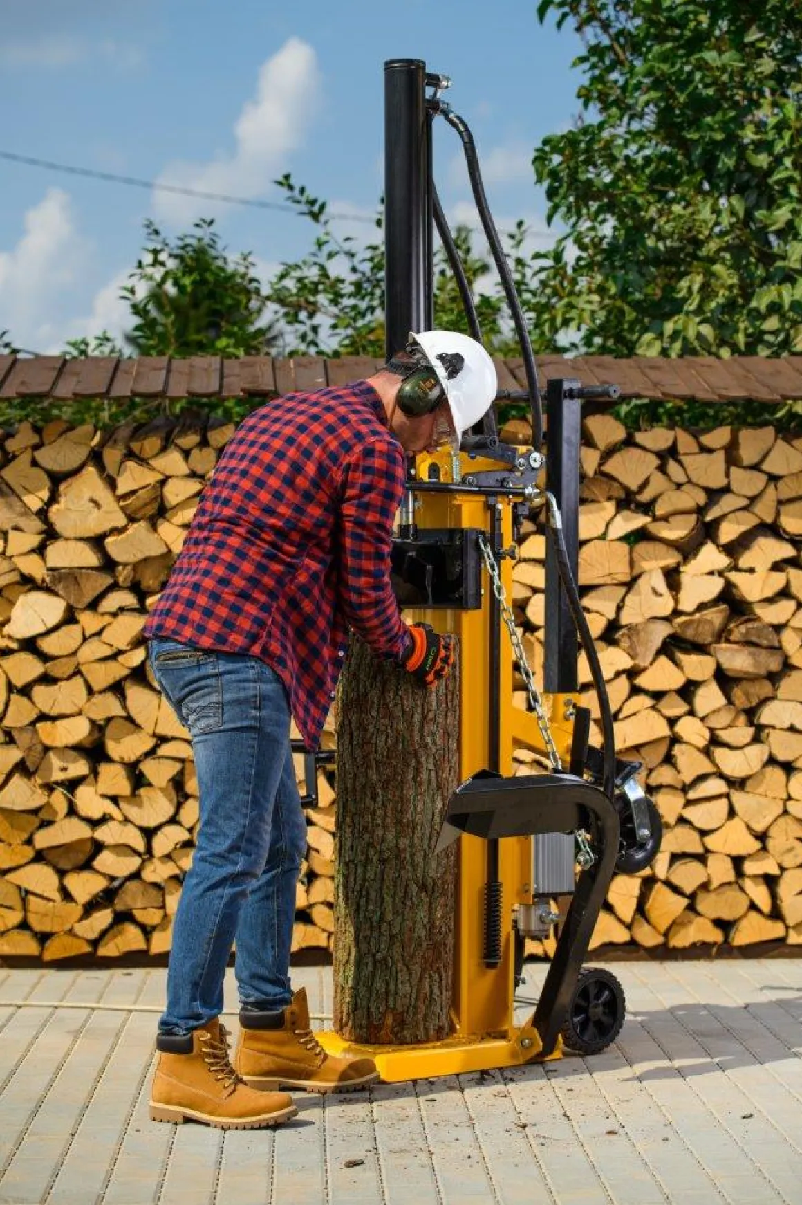 CEDRUS LS08 ŁUPARKA DO DREWNA HYDRAULICZNA ELEKTRYCZNA CEDRUS LS08V PIONOWA RĘBAK NACISK 11 TON CEDLS08V - EWIMAX - OFICJALNY DYSTRYBUTOR - AUTORYZOWANY DEALER CEDRUS