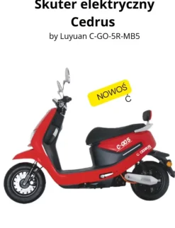 Cedrus Luyuan C-GO-5R-MB5 skuter elektryczny akumulatorowy motorower czerwony
