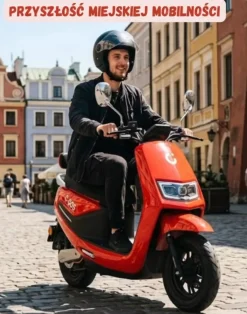 Cedrus Luyuan C-GO-5R-MB5 skuter elektryczny akumulatorowy motorower czerwony