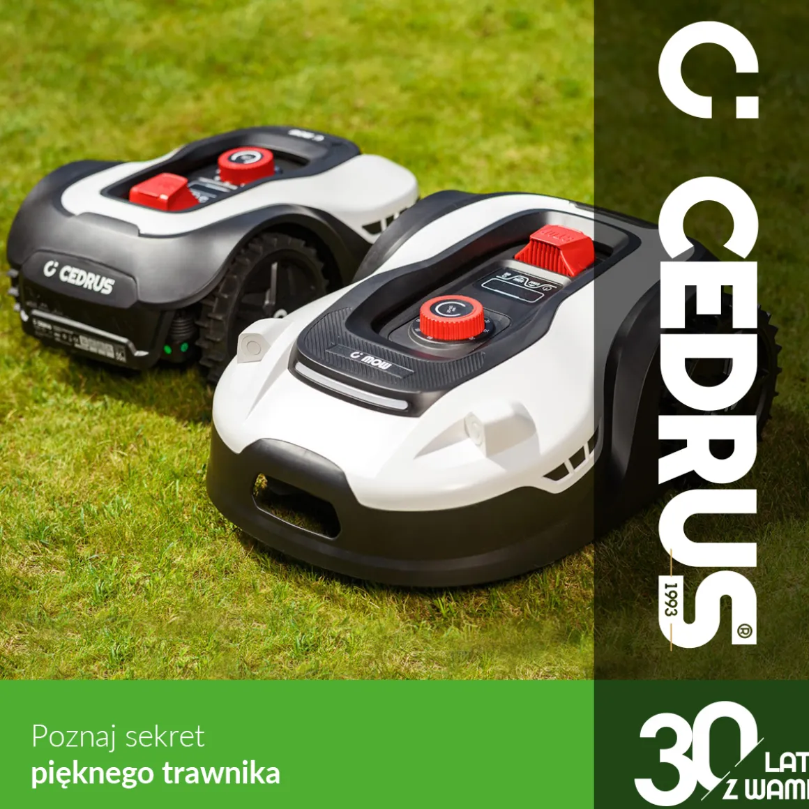 CEDRUS M12+ ROBOT KOSZĄCY KOSIARKA AUTOMATYCZNA DO TRAWY C-MOW 1200m2 - OFICJALNY DYSTRYBUTOR - AUTORYZOWANY DEALER CEDRUS