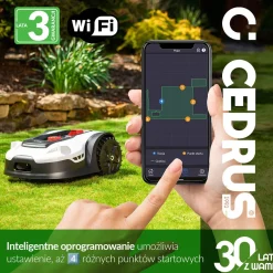 CEDRUS M5 ROBOT KOSZĄCY KOSIARKA AUTOMATYCZNA DO TRAWY C-MOW 500m2 - OFICJALNY DYSTRYBUTOR - AUTORYZOWANY DEALER CEDRUS