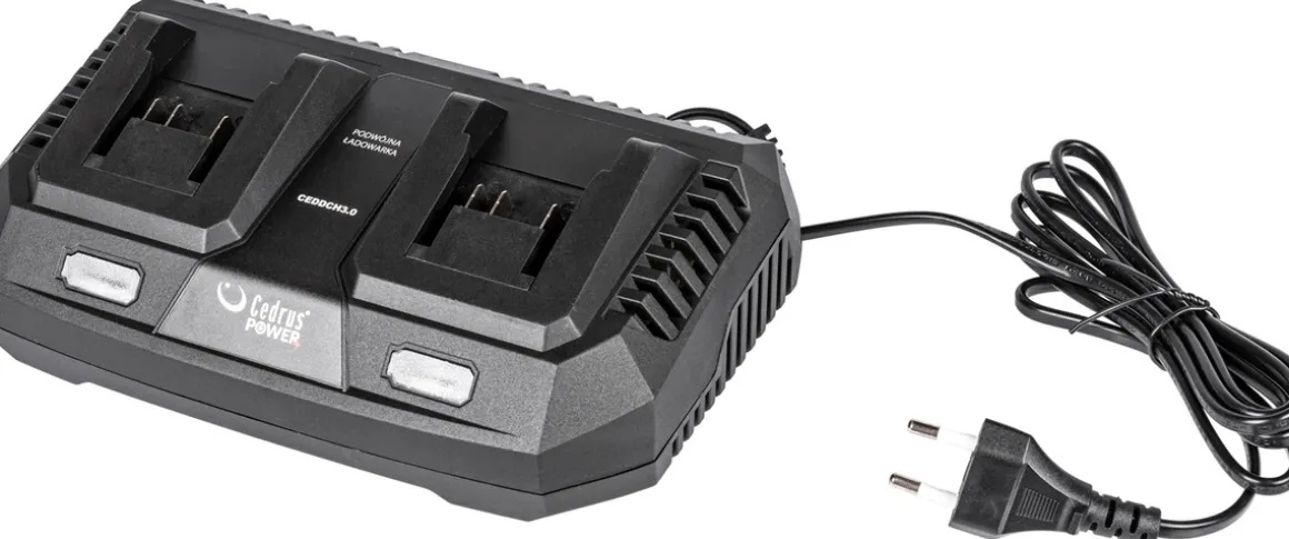 CEDRUS PODWÓJNA ŁADOWARKA BATERII AKUMULATORÓW CEDRUS POWER+ 20V DCH3.0 - OFICJALNY DYSTRYBUTOR - AUTORYZOWANY DEALER CEDRUS