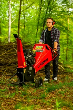 Cedrus RB02 rozdrabniacz spalinowy rębak do gałęzi 10 cm Loncin 6,5 KM