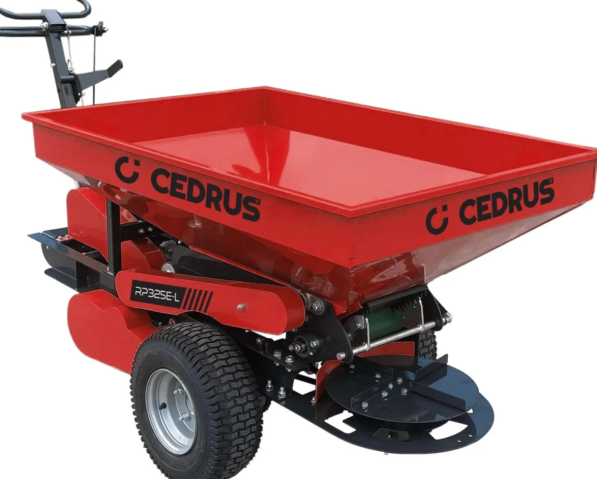 Cedrus RP325E-L Rozsiewacz Piasku i Nawozów Piaskarka Rozsypywarka Posypywarka Do Trawnika Piaskarko-rozsiewacz z Napędem CEDRP325E-L EWIMAX OFICJALNY DYSTRYBUTOR - AUTORYZOWANY DEALER CEDRUS