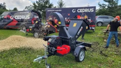 Cedrus R13 Rozdrabniacz Spalinowy Rębak Komunalny 24 KM do gałęzi 13cm z Homologacją Drogową