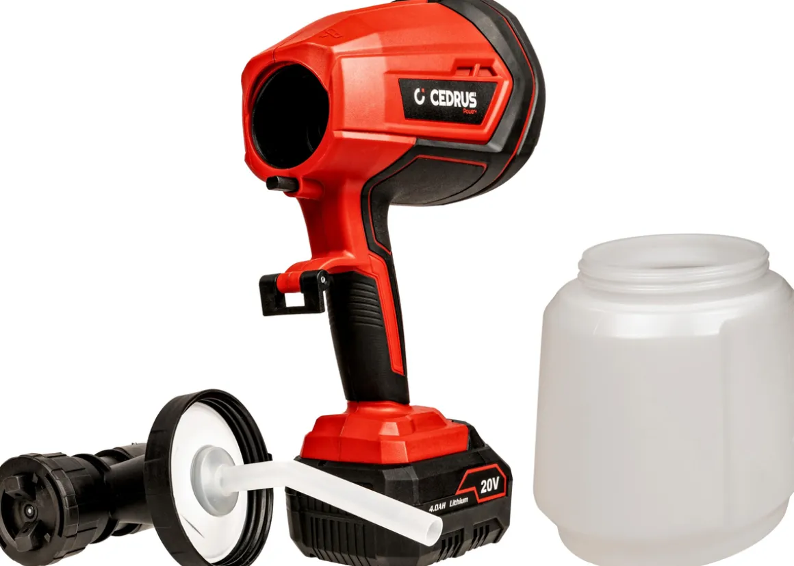 CEDRUS SP1000Li AGREGAT PISTOLET MALARSKI AKUMULATOROWY KOMPRESOR DO MALOWANIA NATRYSKOWEGO CEDSP1000LI 20V POWER+ OFICJALNY DYSTRYBUTOR - AUTORYZOWANY DEALER CEDRUS