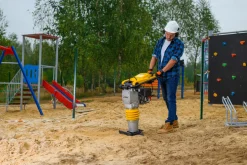 CEDRUS ST01 ZAGĘSZCZARKA SKOKOWA DO GRUNTU STOPA WIBRACYJNA UBIJARKA PŁYTOWA SKOCZEK 75kG + KOŁA TRANSPORTOWE GRATIS - OFICJALNY DYSTRYBUTOR - AUTORYZOWANY DEALER CEDRUS