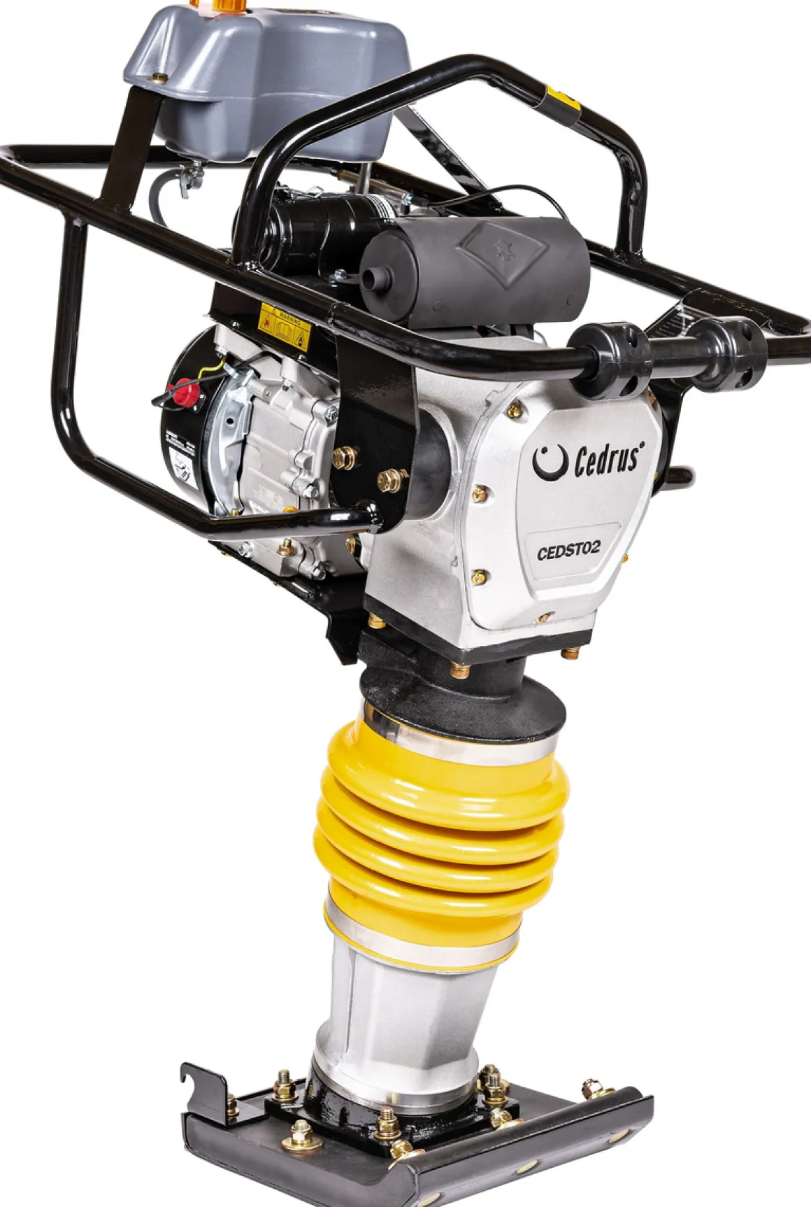 CEDRUS ST02 ZAGĘSZCZARKA SKOKOWA DO GRUNTU STOPA WIBRACYJNA UBIJARKA PŁYTOWA SKOCZEK 78kG + KOŁA TRANSPORTOWE GRATIS - OFICJALNY DYSTRYBUTOR - AUTORYZOWANY DEALER CEDRUS