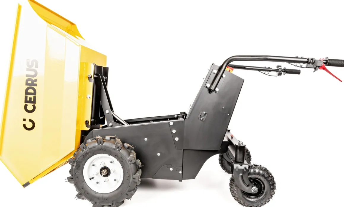 CEDRUS TA500 WOZIDŁO TRANSPORTER AKUMULATOROWY BUDOWLANY OGRODOWY TACZKA WYWROTKA 48V 20AH 1000W - OFICJALNY DYSTRYBUTOR - AUTORYZOWANY DEALER CEDRUS