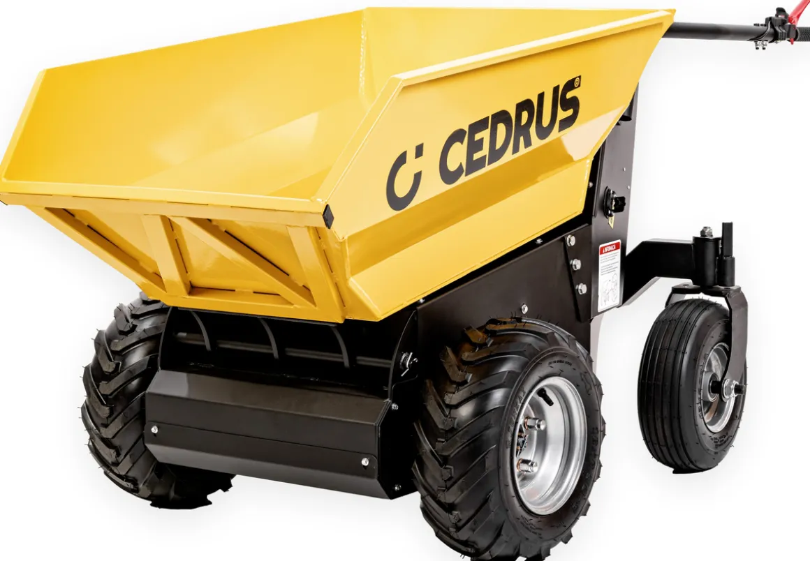CEDRUS TA500 WOZIDŁO TRANSPORTER AKUMULATOROWY BUDOWLANY OGRODOWY TACZKA WYWROTKA 48V 20AH 1000W - OFICJALNY DYSTRYBUTOR - AUTORYZOWANY DEALER CEDRUS