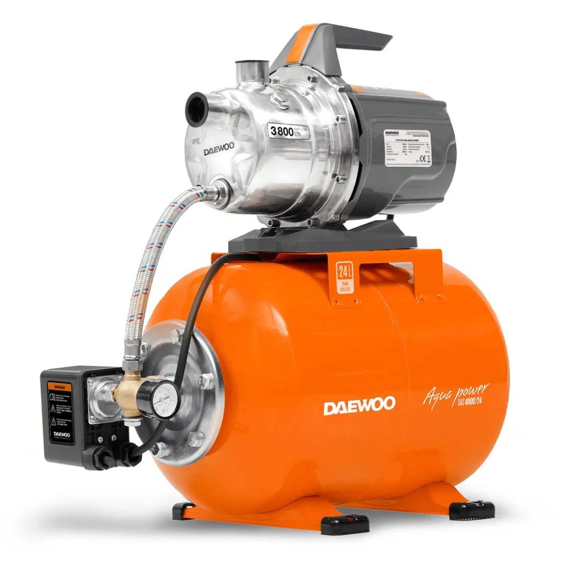 DAEWOO DAS 4000/50 ZESTAW HYDROFOROWY HYDROFOR POMPA DO WODY OGRODOWA 3800l/h - OFICJALNY DYSTRYBUTOR - AUTORYZOWANY DEALER DAEWOO
