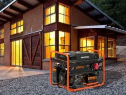 DAEWOO GDA 7500 DFE AGREGAT GENERATOR PRĄDOTWÓRCZY LPG / BENZYNA 1x16A, 1x32A MOC 6,5kW - OFICJALNY DYSTRYBUTOR - AUTORYZOWANY DEALER DAEWOO