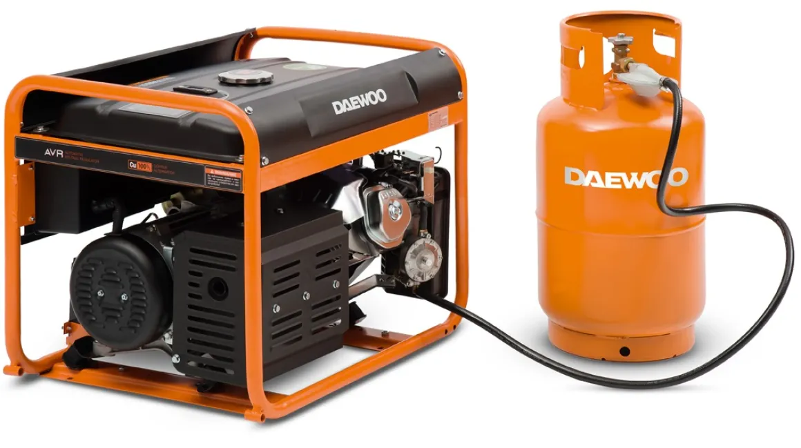 DAEWOO GDA 3500 DFE AGREGAT GENERATOR PRĄDOTWÓRCZY LPG / BENZYNA 2x16A, MOC 3,5kW - OFICJALNY DYSTRYBUTOR - AUTORYZOWANY DEALER DAEWOO