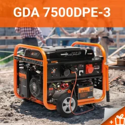 DAEWOO GDA 7500DPE-3 AGREGAT GENERATOR PRĄDOTWÓRCZY DAEWOO GDA 7500DPE-3 DUAL POWER ROZRUSZNIK , 1x32A, 1x16A 380V AVR 6,5kW  - OFICJALNY DYSTRYBUTOR DAEWOO