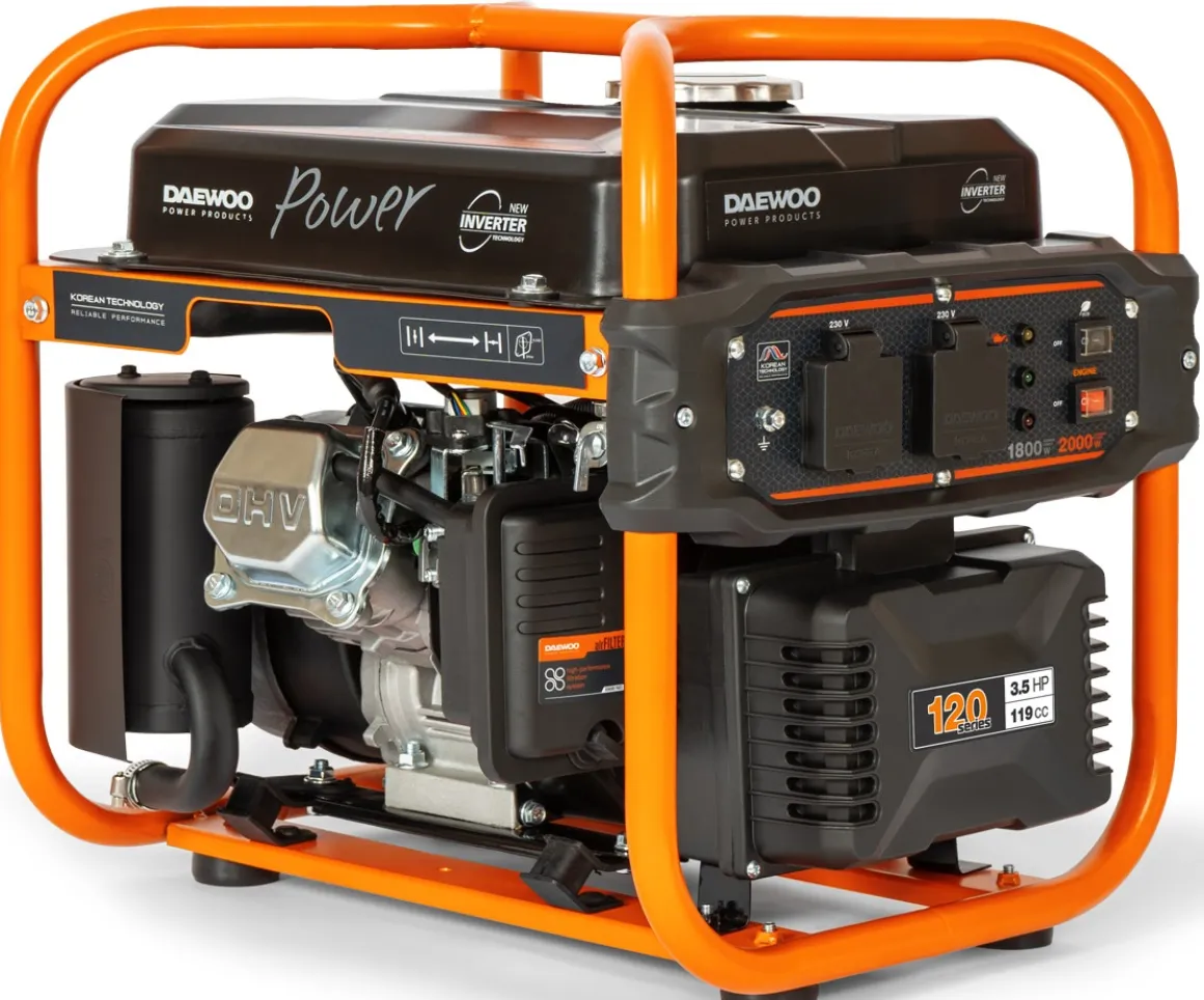 DAEWOO GDA 2500i AGREGAT INWERTOROWY GENERATOR PRĄDOTWÓRCZY 2x16A MOC 2 kW - OFICJALNY DYSTRYBUTOR - AUTORYZOWANY DEALER DAEWOO