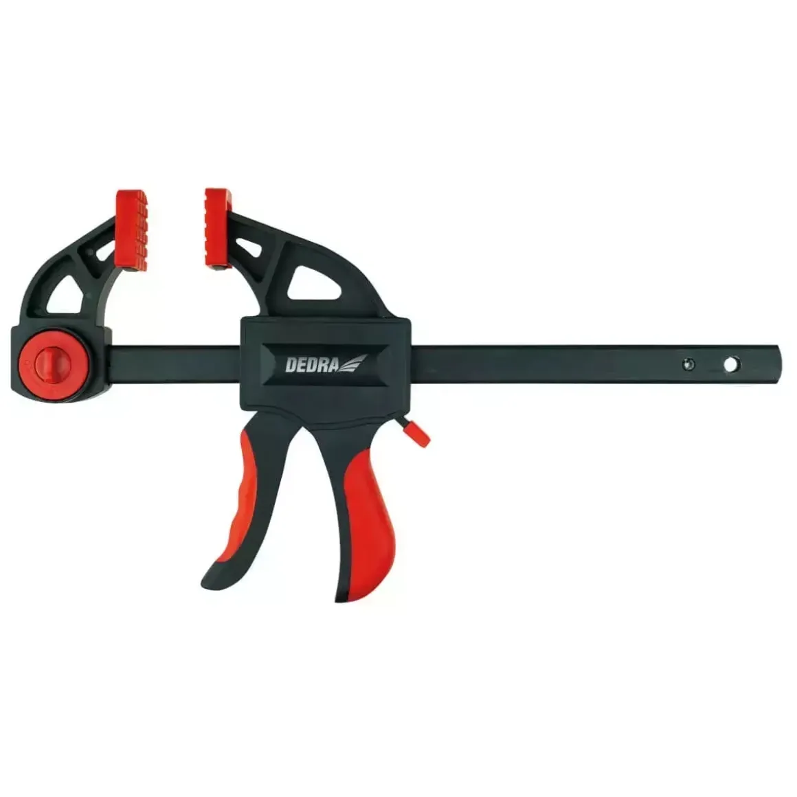DEDRA 12A027 Ścisk stolarski pistoletowy 610x72 mm nylonowy zacisk rozpierak