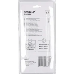 DEDRA 06A080 Zestaw wkrętaków precyzyjnych 7 szt. CrV SL/PH magnetyczne śrubokręty