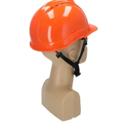 DEDRA BH1089 Kask ochronny pomarańczowy hełm budowlany BHP z 4-punktowym paskiem