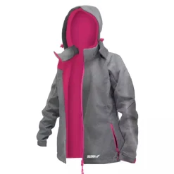 DEDRA BH65KS-M Kurtka softshell damska TPU wodoodporna z kapturem, outdoor, wiatrówka