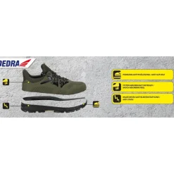 DEDRA BH9M83AZ-39 M83AZ Sport półbuty zawodowe buty robocze O1 SRC bez podnoska
