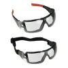 DEDRA BH1058 Okulary ochronne przeciwmgielne BHP gogle F K N EVA z gumką bezbarwne EN166