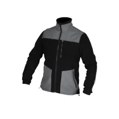 DEDRA BH6PA1-L Bluza polarowa robocza 280g/m² L czarno-szara, polar BHP ze wstawkami