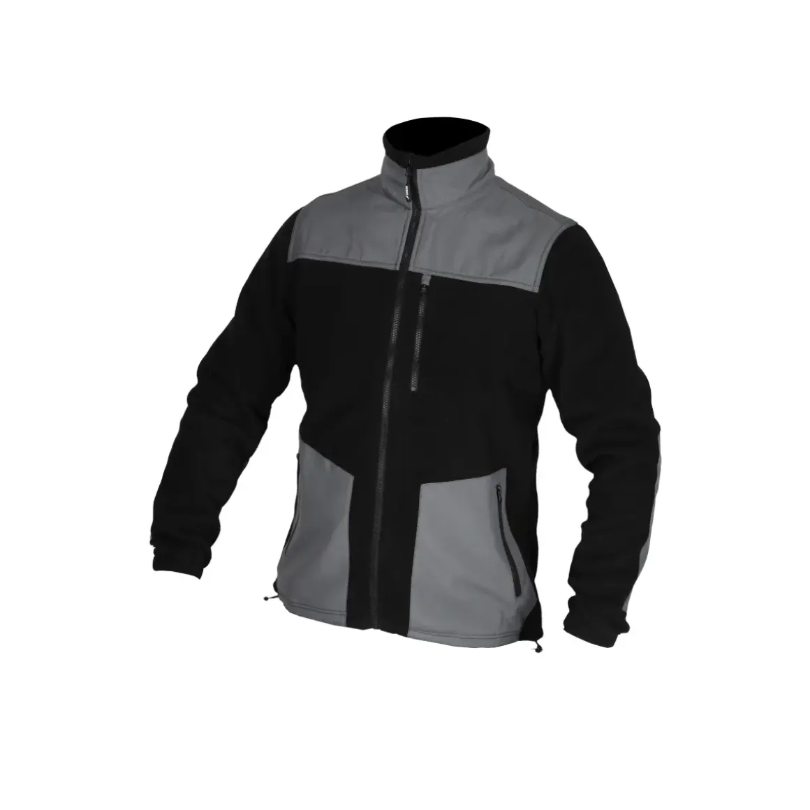 DEDRA BH6PA1-M Bluza polarowa robocza ze wstawkami Oxford 280 g/m² M czarno-szara