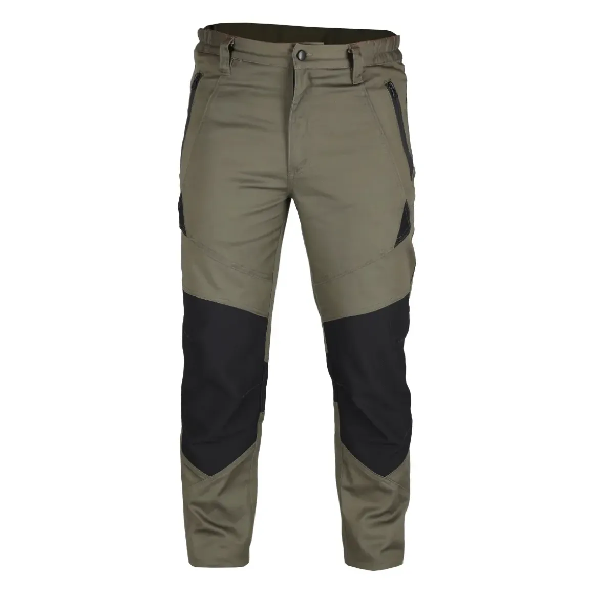 DEDRA BH46SP-LD Spodnie robocze slim ze spandeksem LD/54 240g khaki ochronne męskie