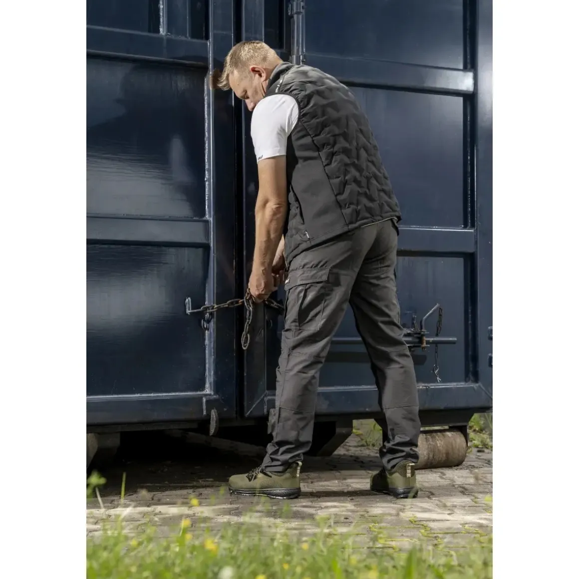 DEDRA BH31SP-S Spodnie bojówki ripstop S/48 220g/m² robocze cargo slim fit